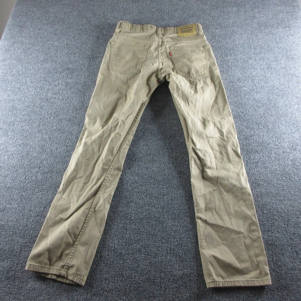 Levis 511 Jeans Mens 28x30 Beige Slim Straight Medium Wash‎ Stretch Denim Casual